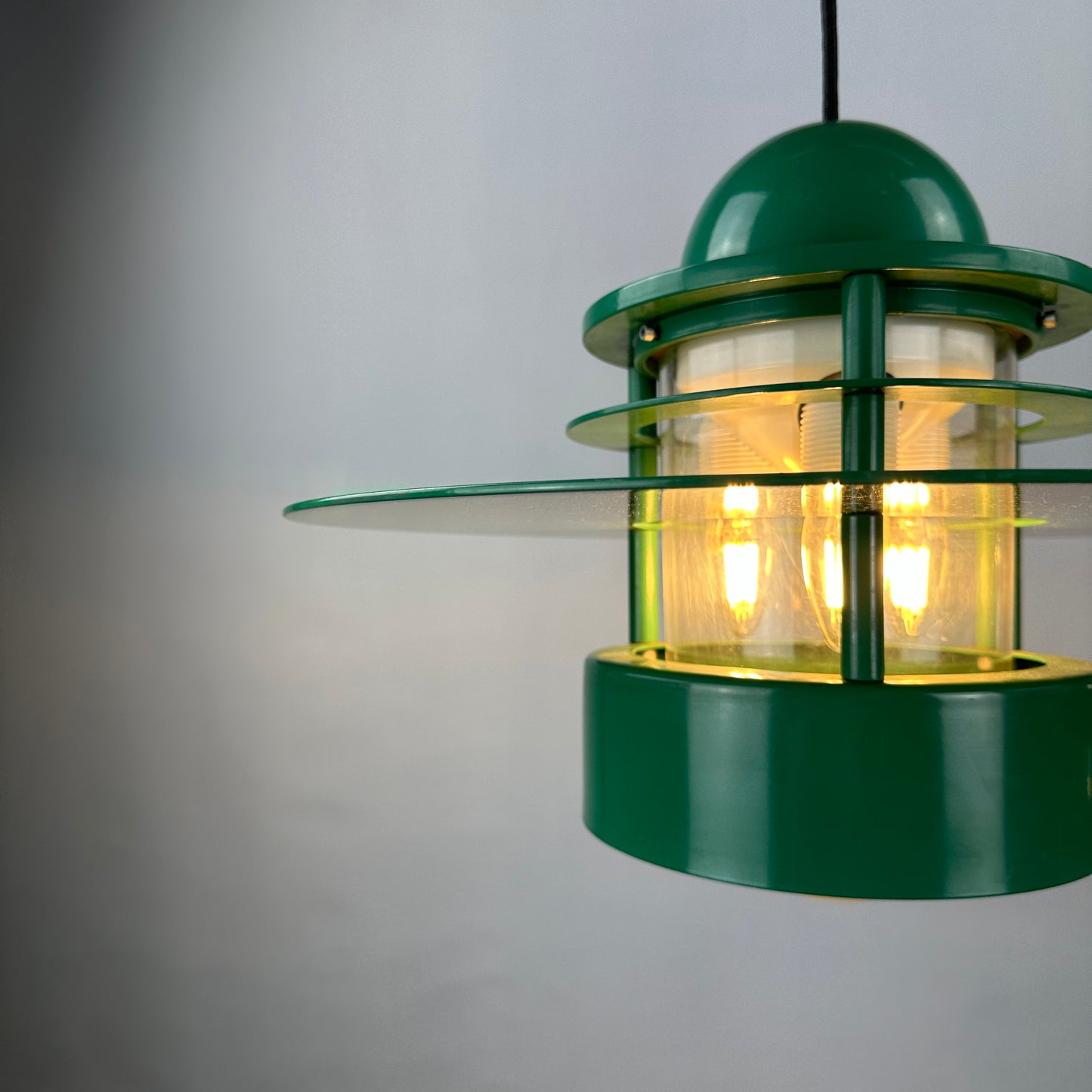 1 of 20 Louis Poulsen green pendant light Orbiter XL by Jens Møller Jensen