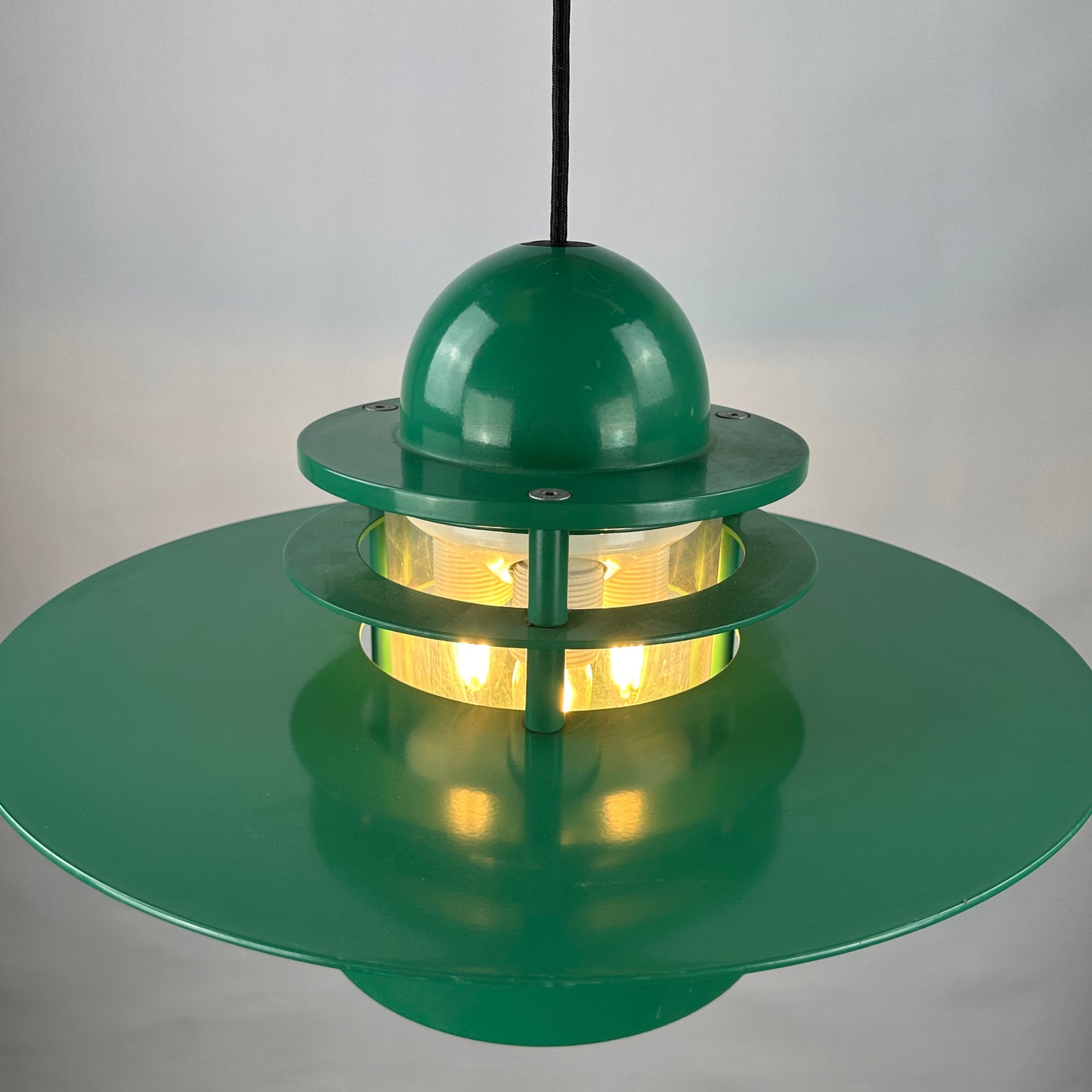 1 of 20 Louis Poulsen green pendant light Orbiter XL by Jens Møller Jensen