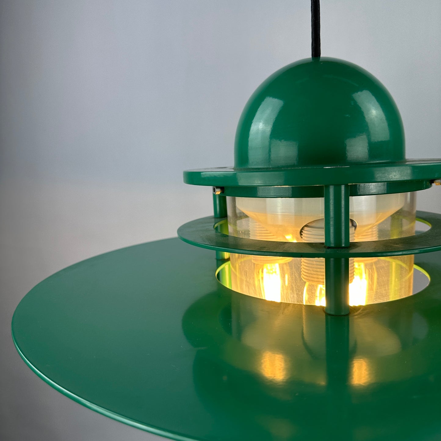 1 of 20 Louis Poulsen green pendant light Orbiter XL by Jens Møller Jensen