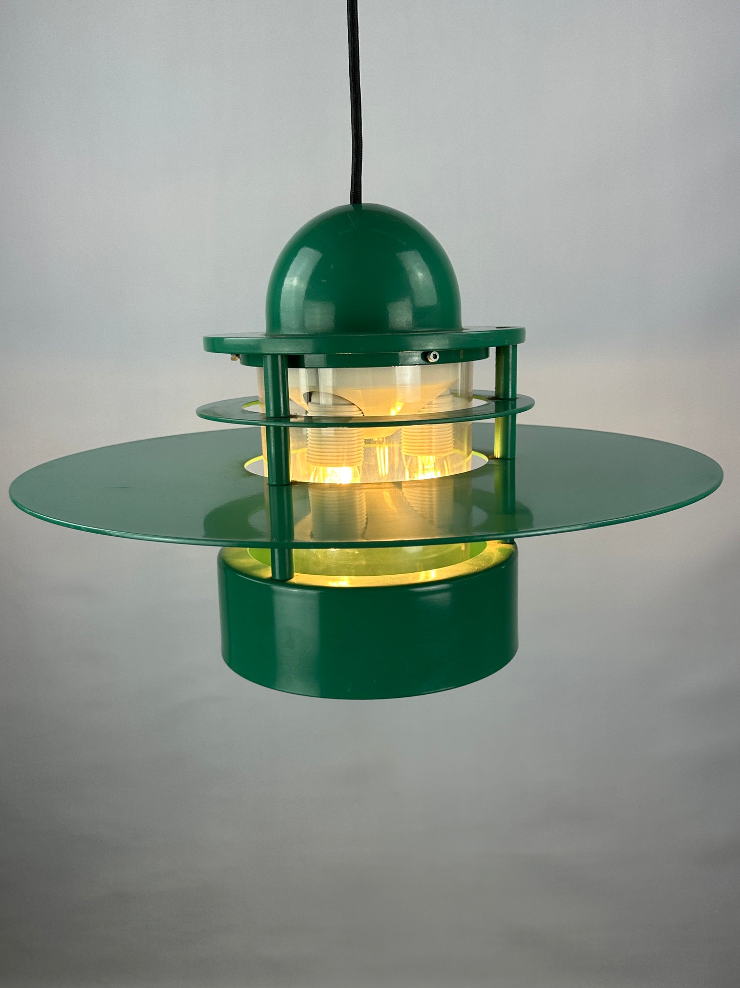 1 of 20 Louis Poulsen green pendant light Orbiter XL by Jens Møller Jensen