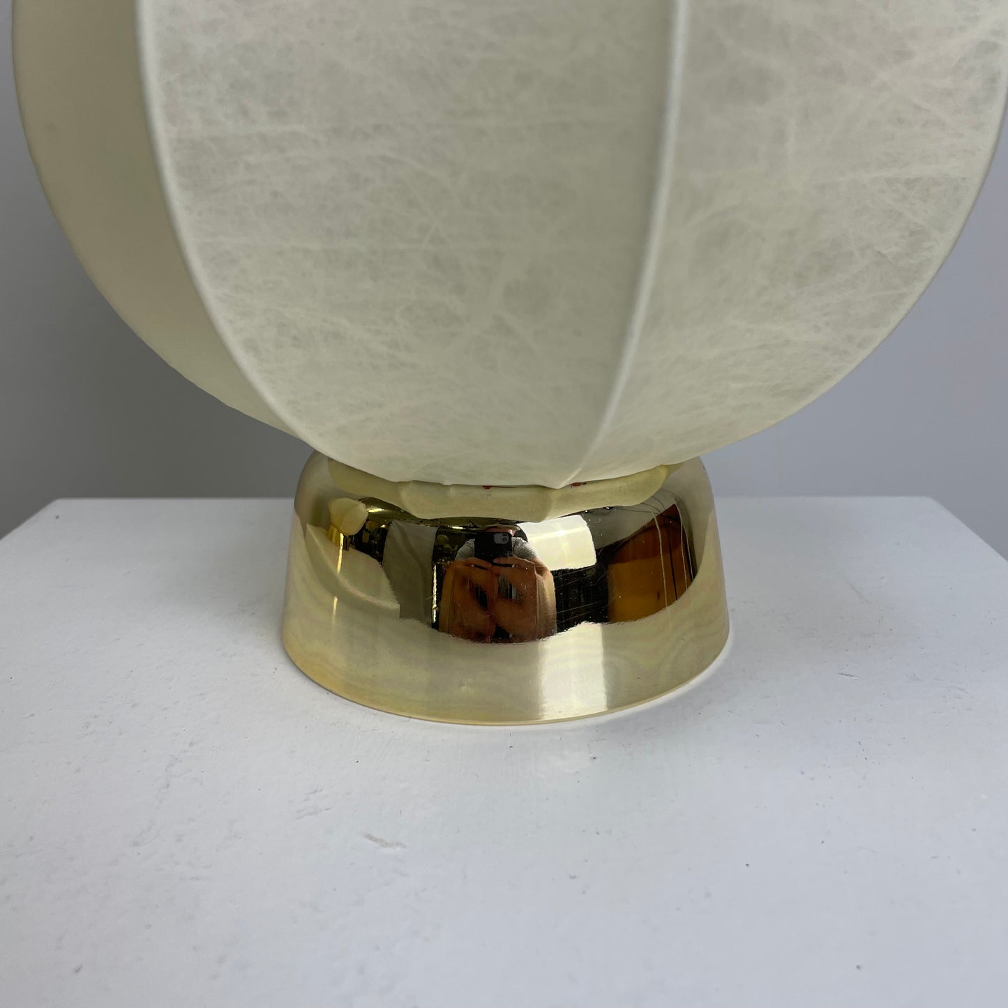 Pair of cocoon table lamps by Goldkant Leuchten 1960