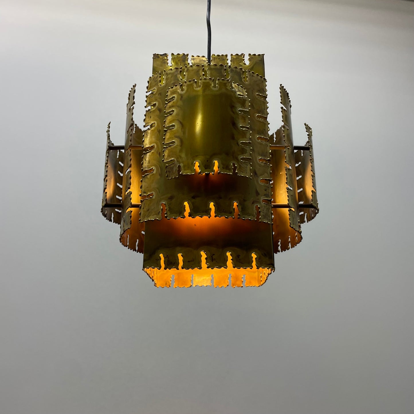 Copper pendant lamp by Svend Aage Holm Sørensen 1960