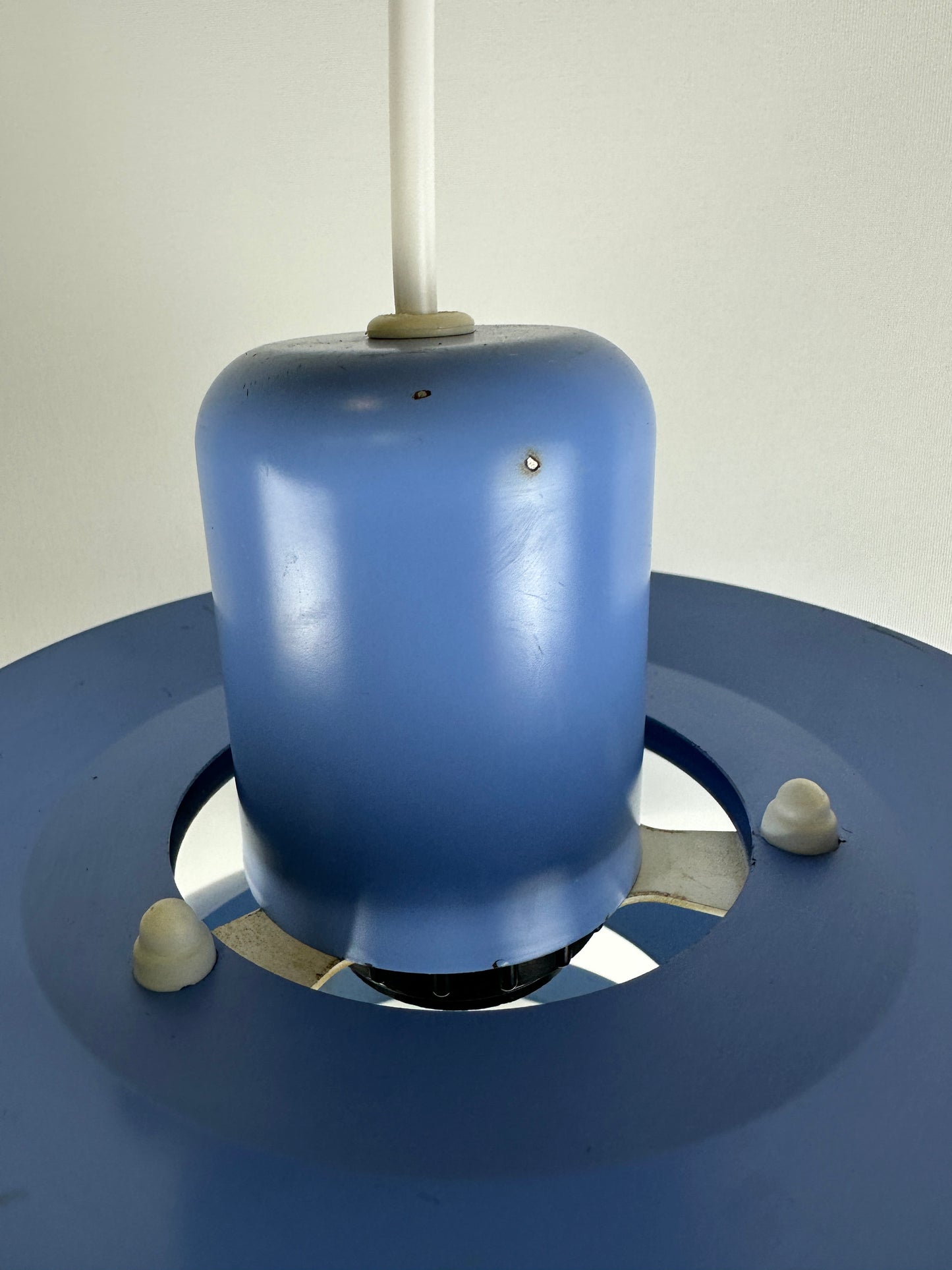 Purple metal pendant light by HORN Lighting, Denmark 1970