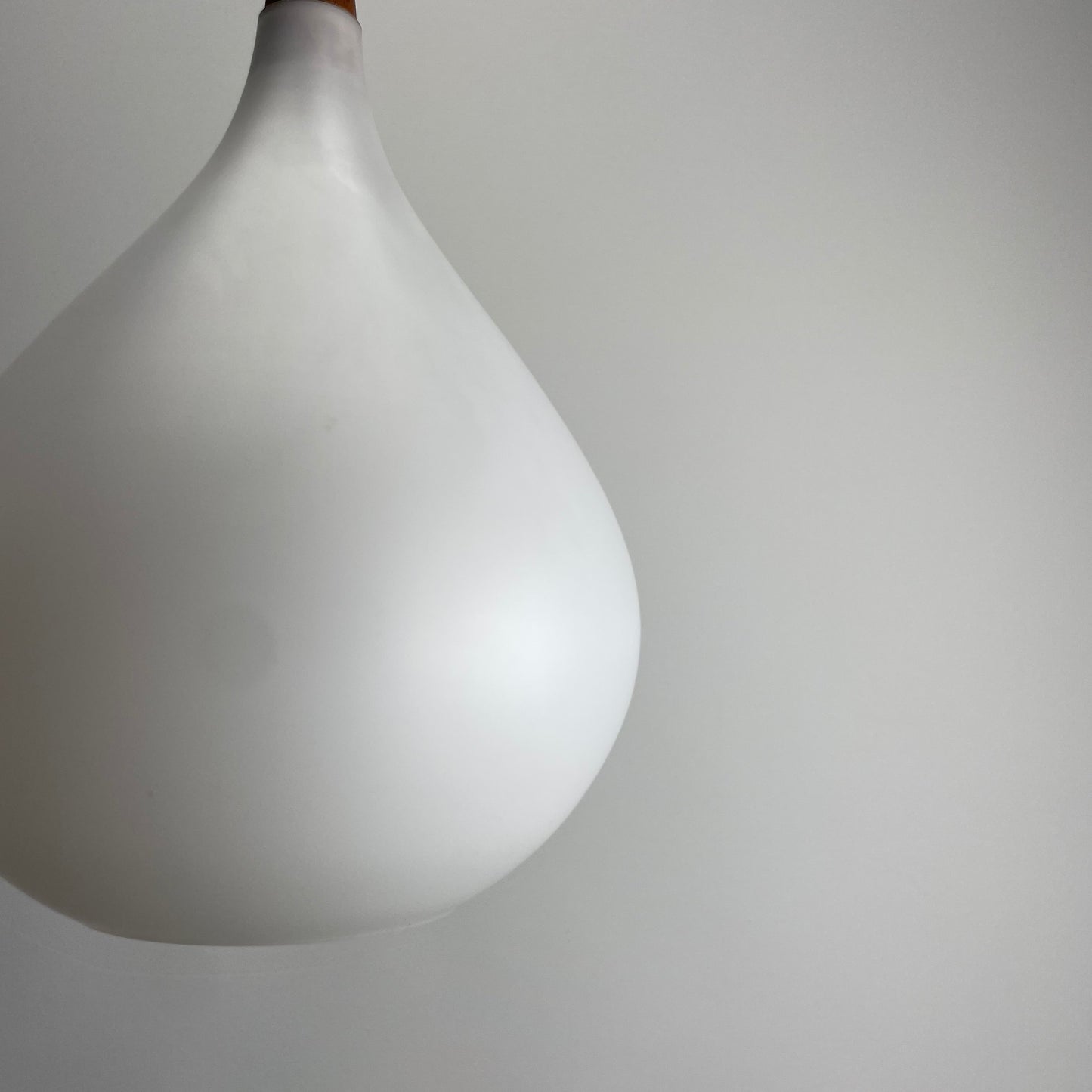 Frosted white glass pendant lamp by Holmegaard, 1960