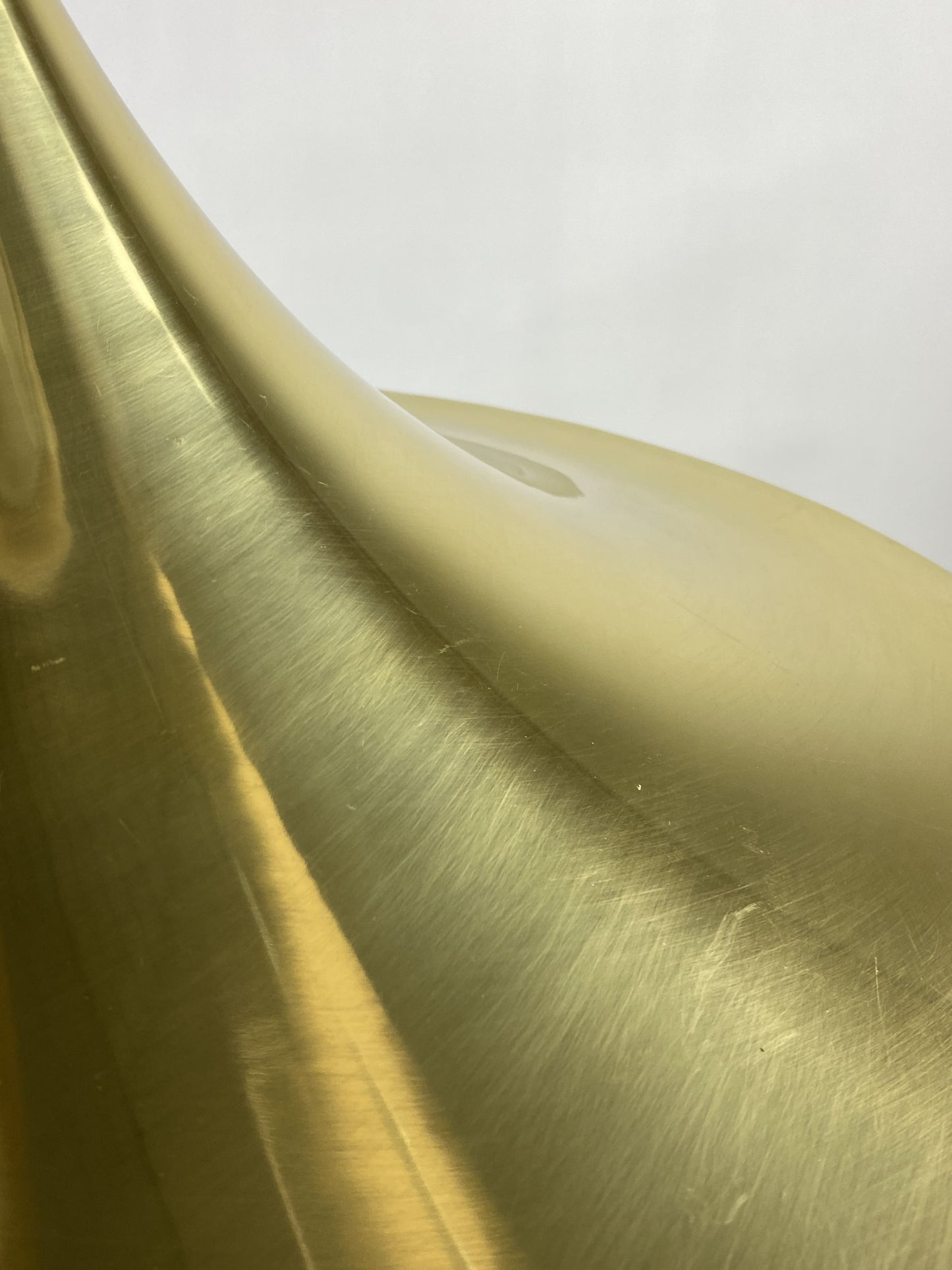 Brass 'Witchhat' Semi pendant light by Torsten Thorup and Claus Bonderup for Fog & Mørup