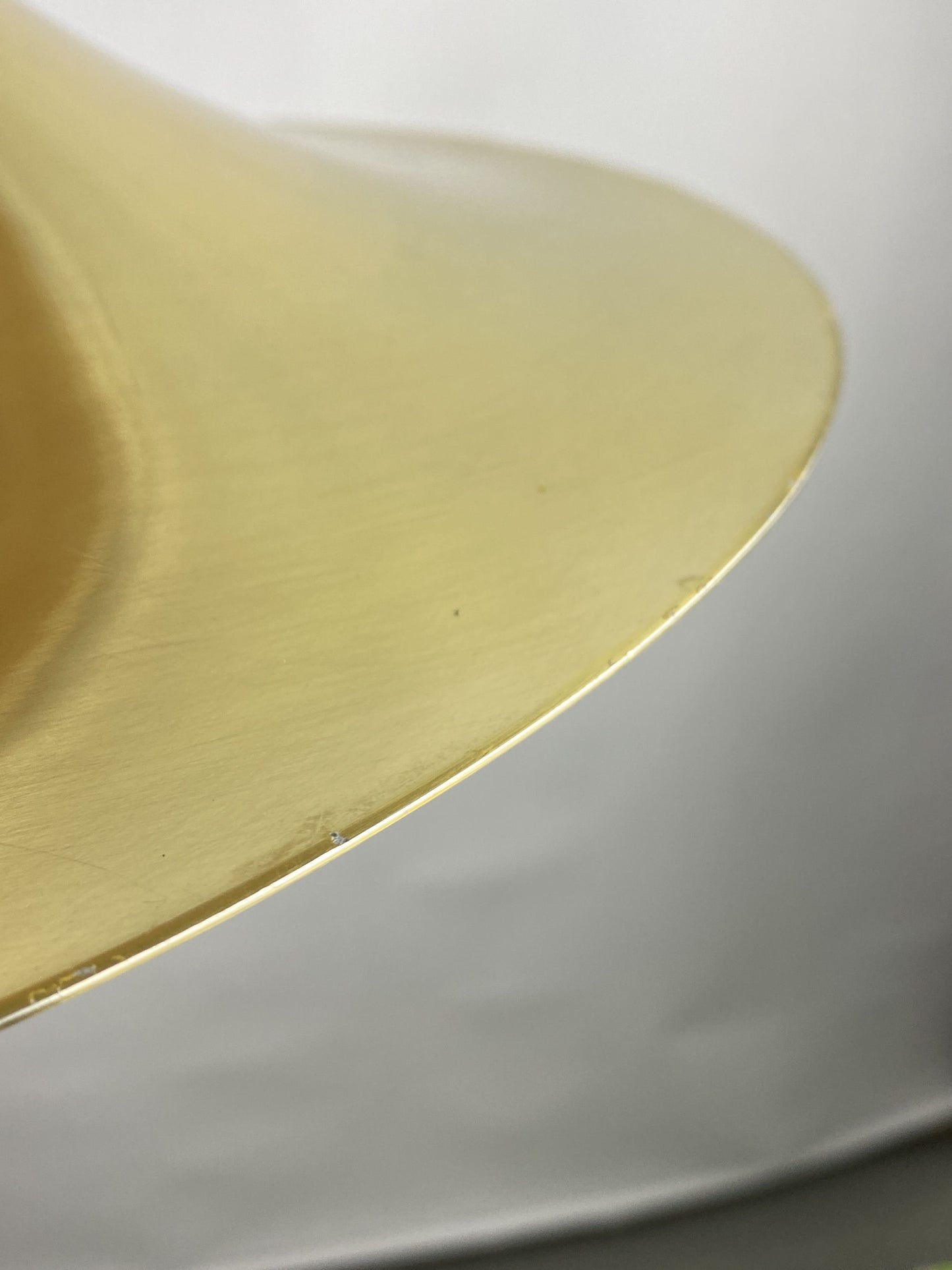Brass 'Witchhat' Semi pendant light by Torsten Thorup and Claus Bonderup for Fog & Mørup