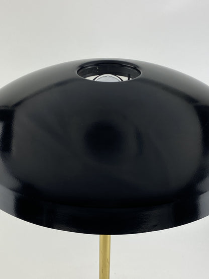 Rare black and gold table lamp UFO by Louis Kalff for Philips