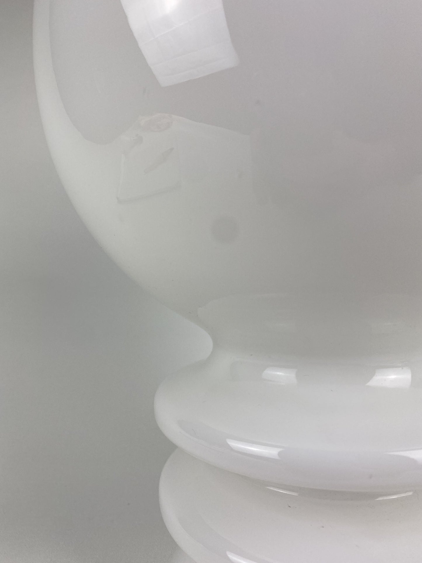 White glass murano glass Bulb table lamp 1970