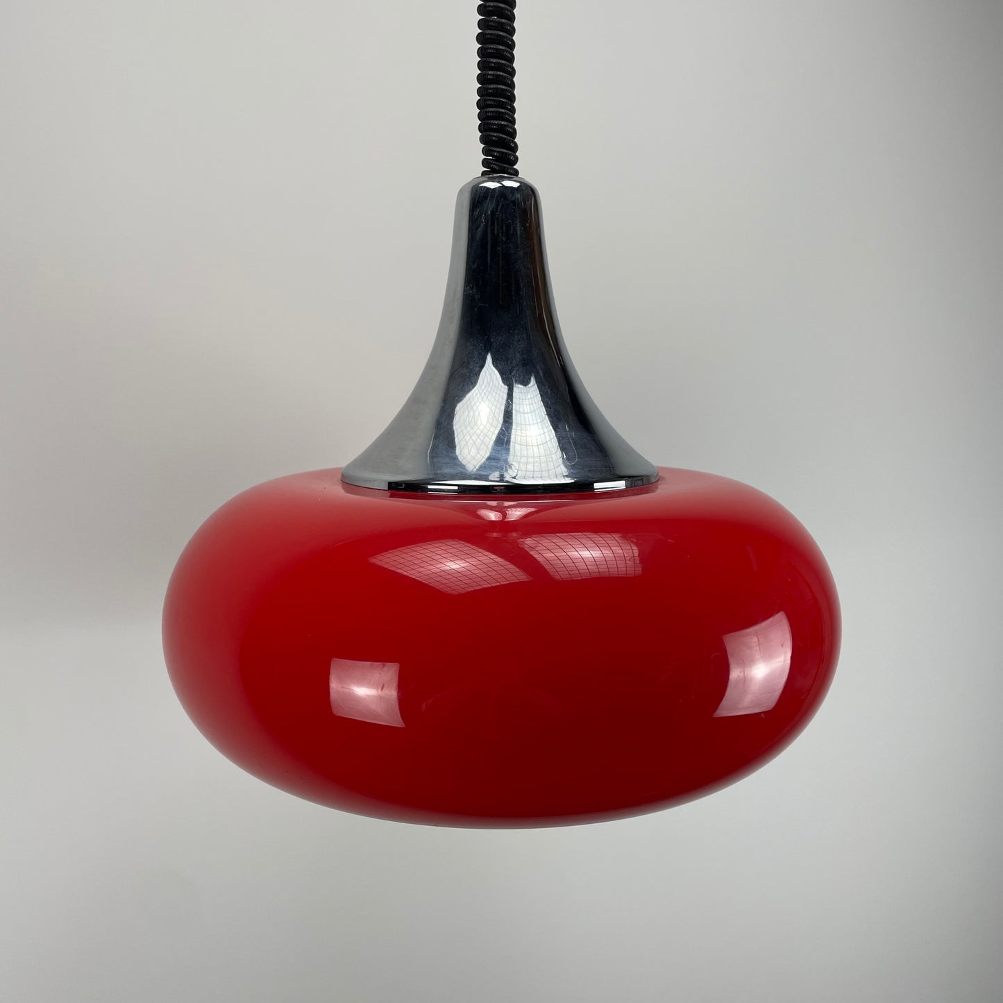 Space age plexiglass UFO pendant light by GURA 1970