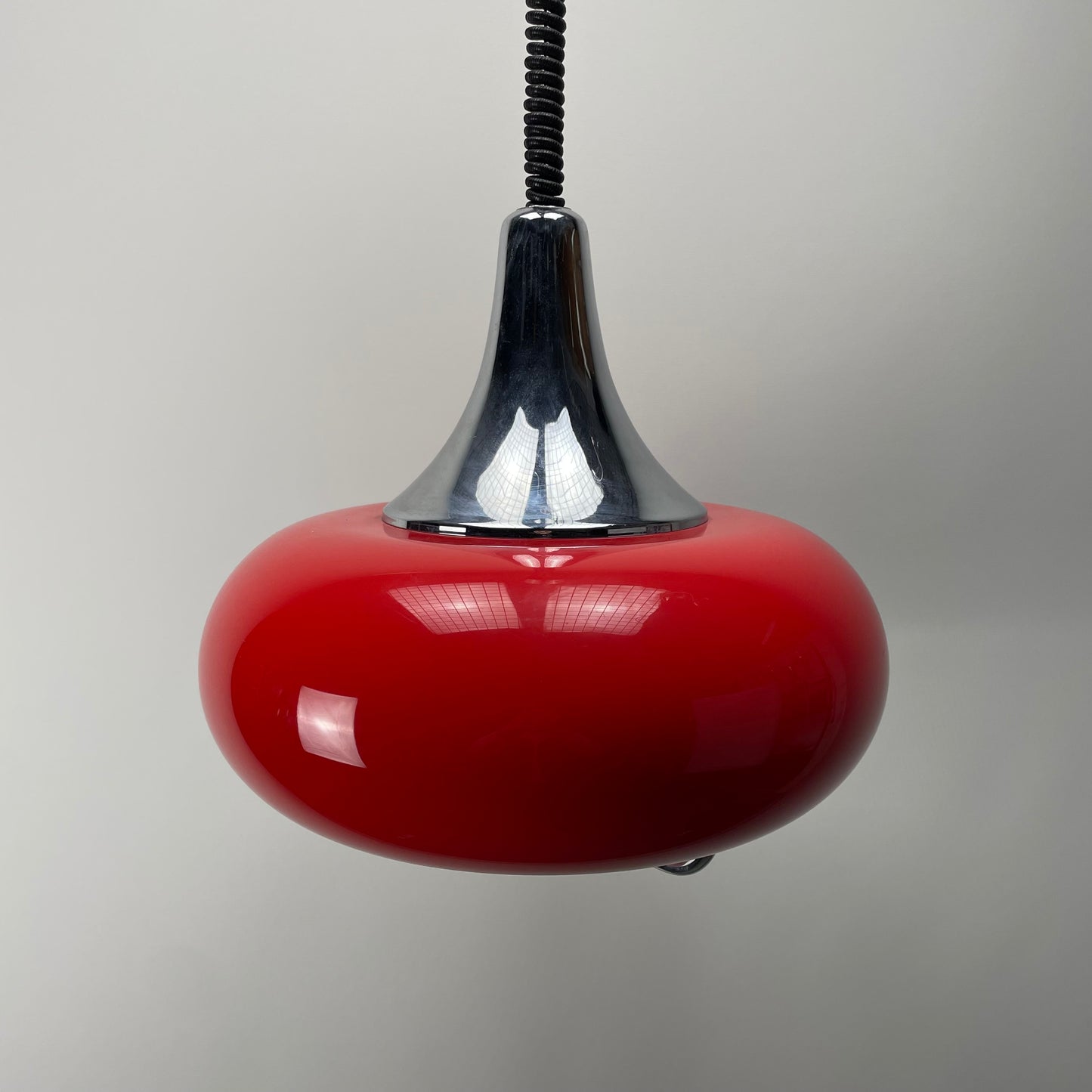 Space age plexiglass UFO pendant light by GURA 1970