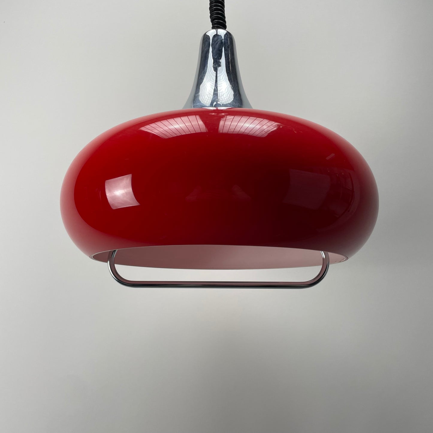 Space age plexiglass UFO pendant light by GURA 1970