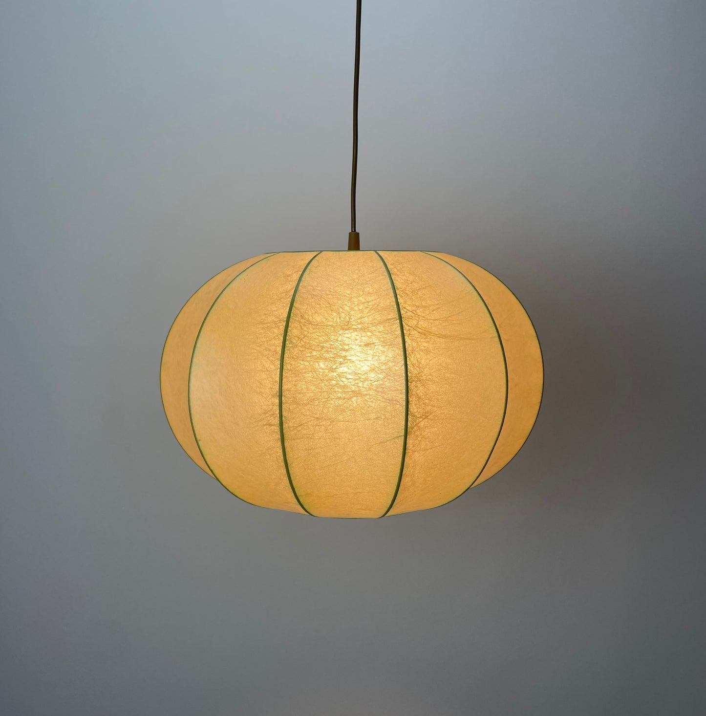 Large cocoon pendant lamp by Gimba Leuchten 1960