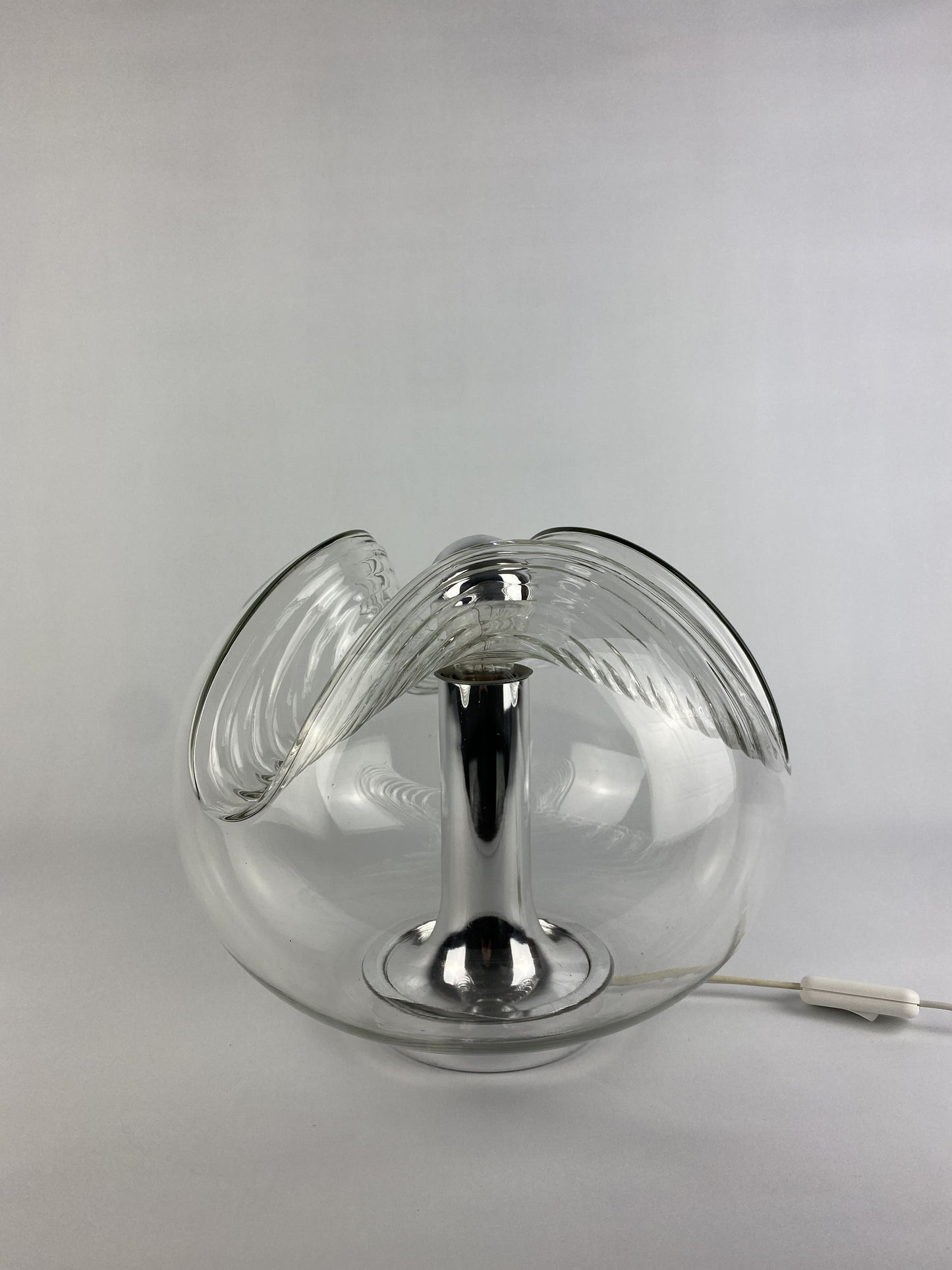 Large glass table lamp Futura by Peill and Putzler XL 1960