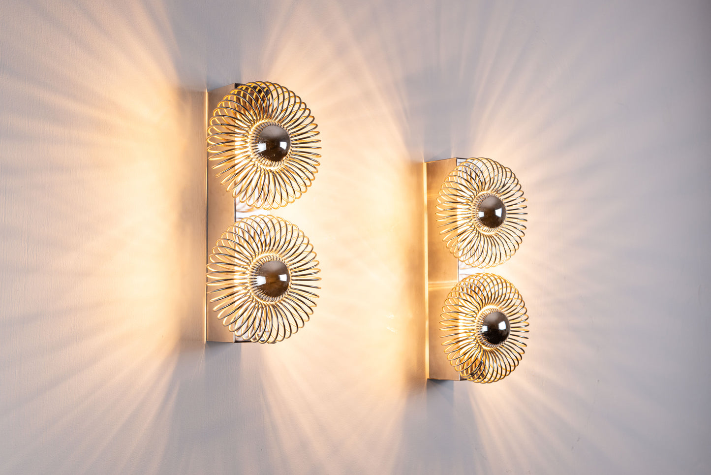 Pair of wall lamps by Philippe Rogier for Oxar France 1970