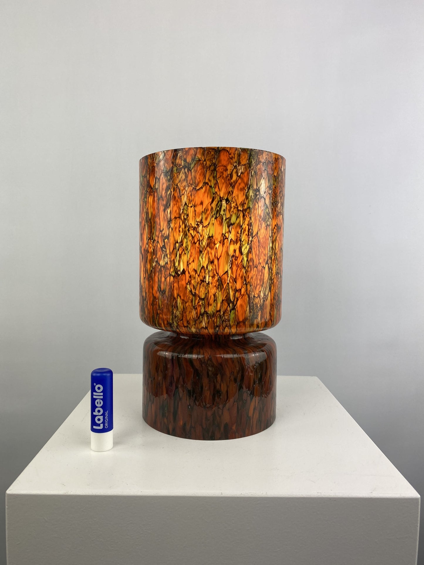 Rare mosaic style glass Peill and Putzler table lamp 1970