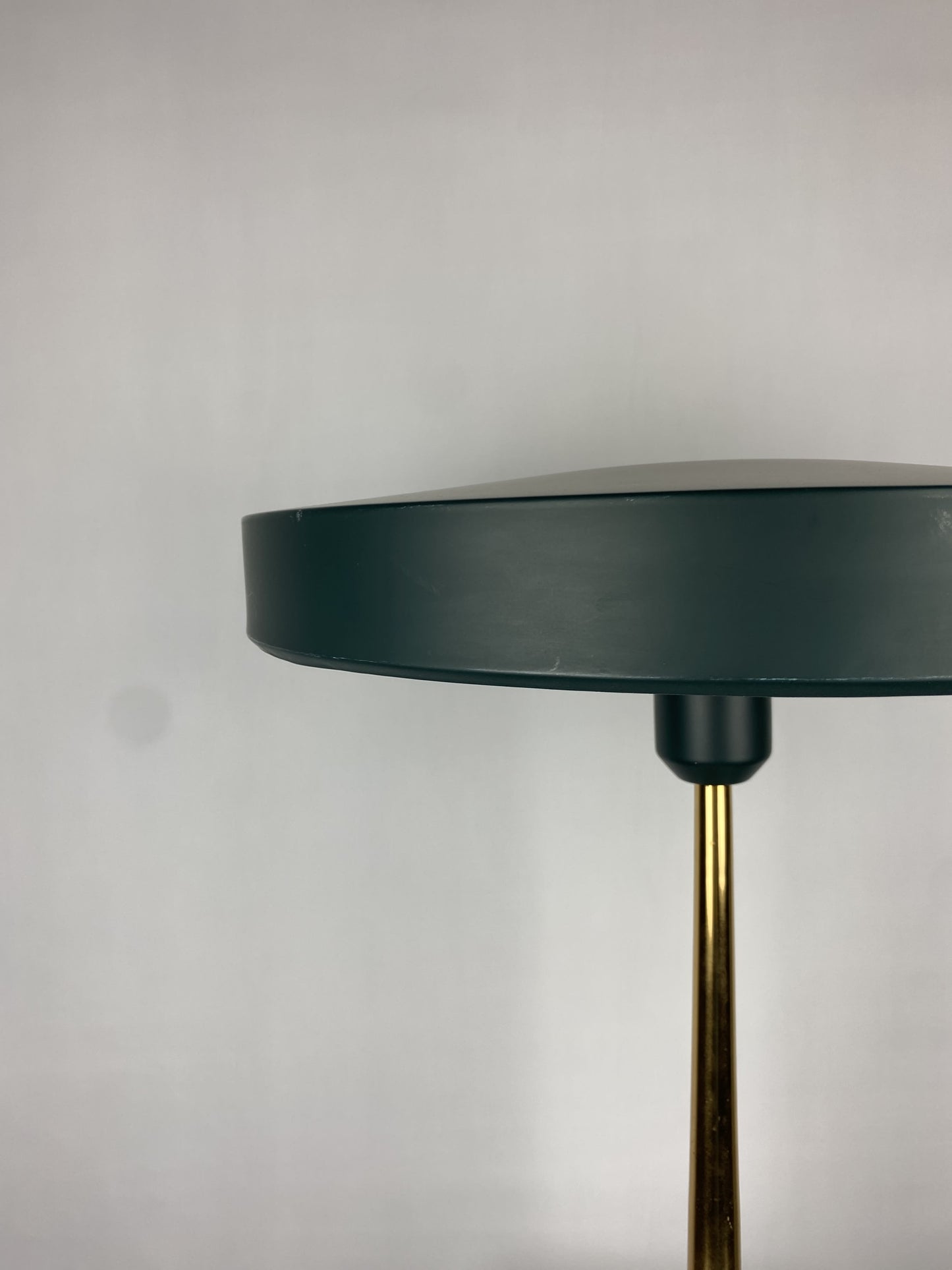 Dark green and gold table lamp Timor 69 by Louis Kalff for Philips
