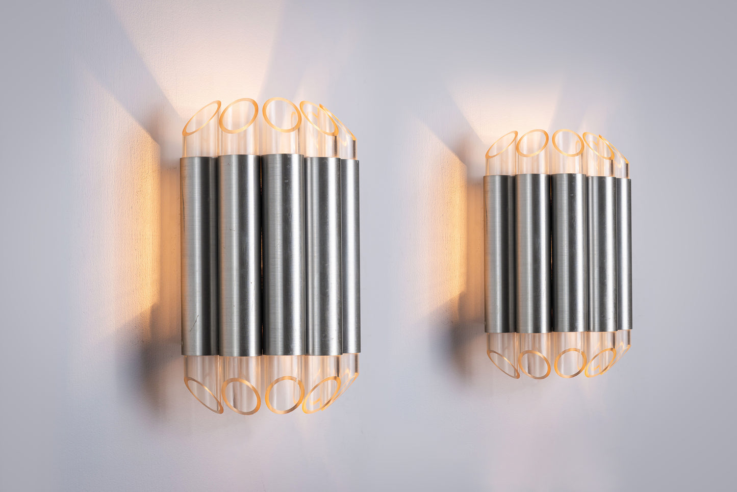 Set of 2 wall lamp Septiem C-1670 by Raak Amsterdam 1960