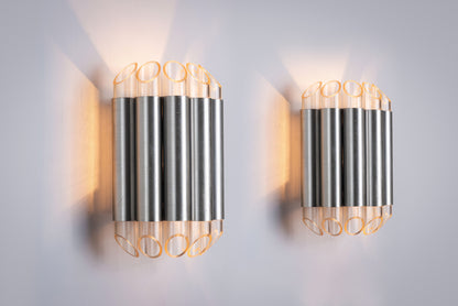 Set of 2 wall lamp Septiem C-1670 by Raak Amsterdam 1960