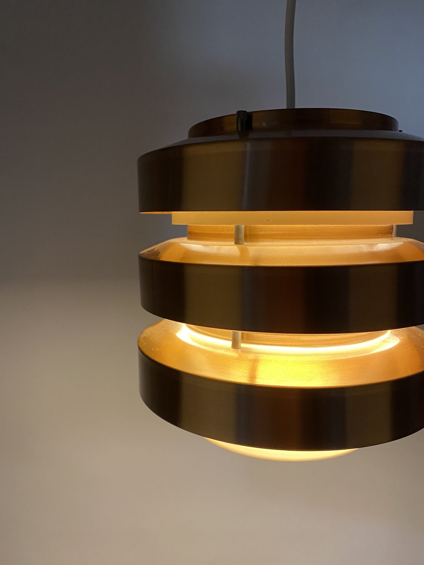 Pendant light made by VEB Metalldrücker Halle from DDR (East-germany) 1970