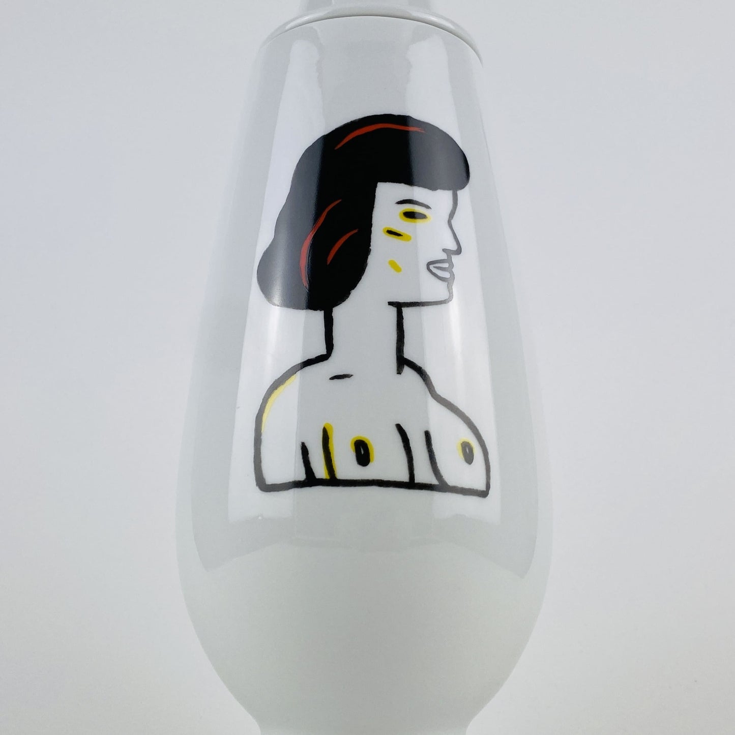 Alessi Tendentse Vase by Guillermo Tejeda for Alessandro Mendini 100% Make-up series - No. 83
