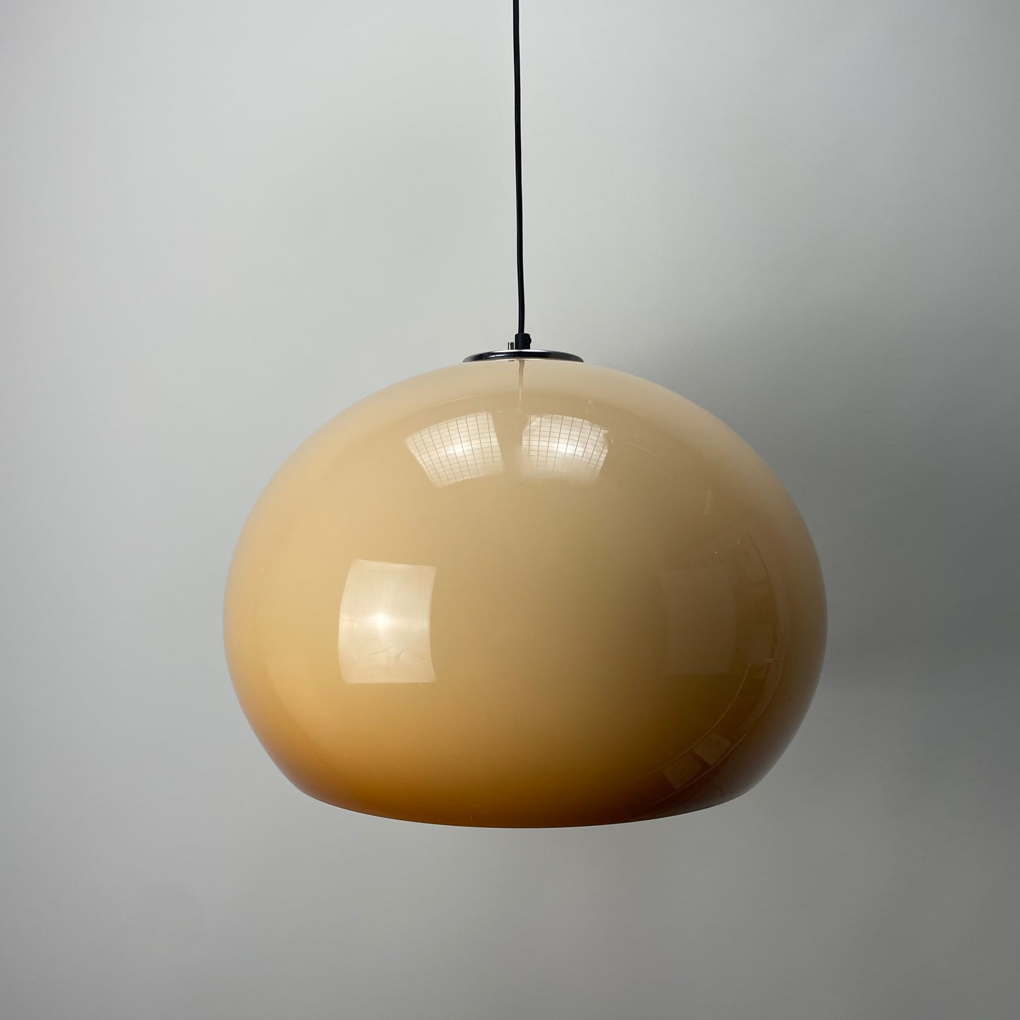 Brown JOLLY pendant lamp by Luigi Massoni for iGuzzini 1970