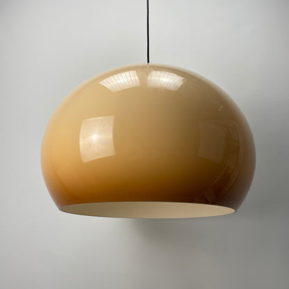 Brown JOLLY pendant lamp by Luigi Massoni for iGuzzini 1970