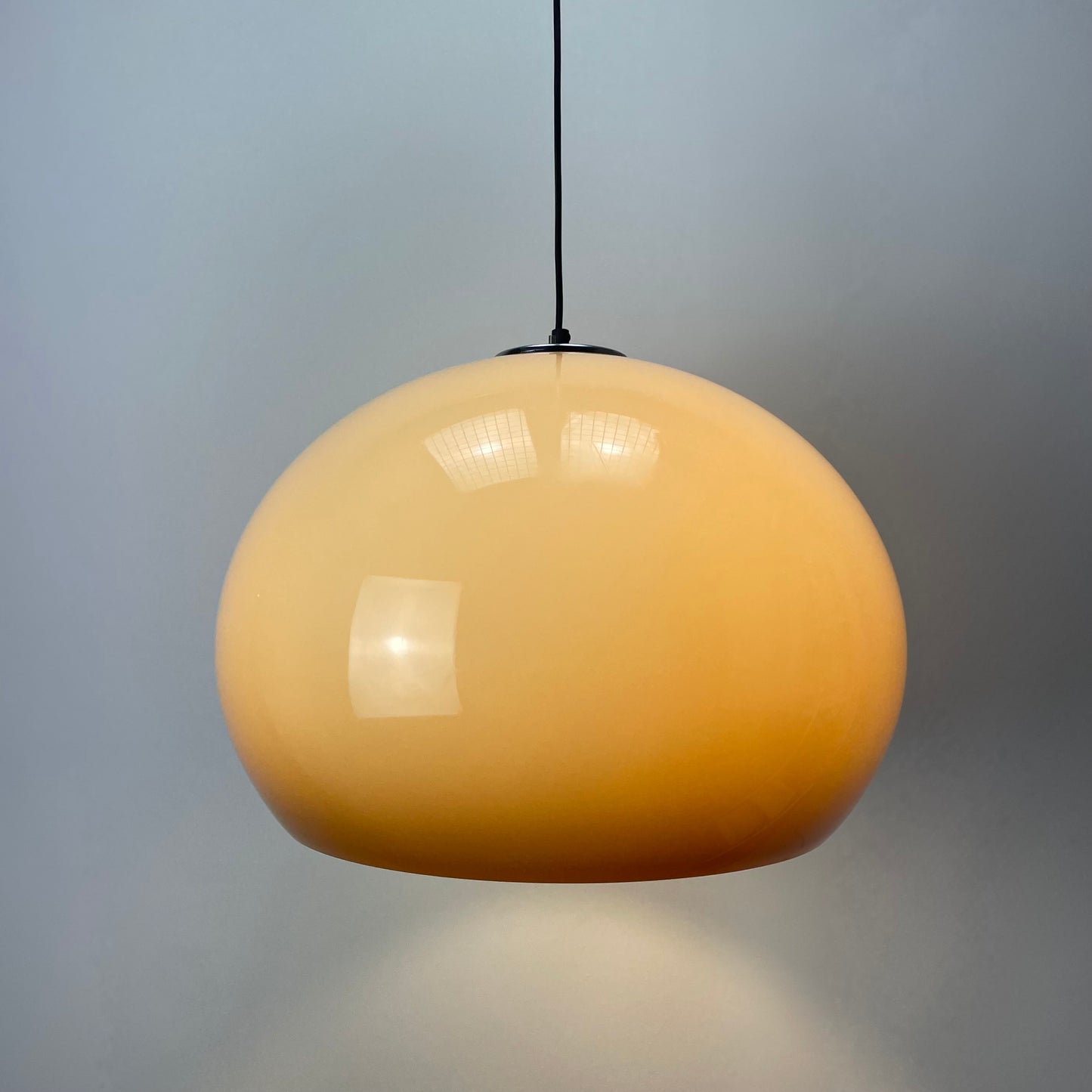 Brown JOLLY pendant lamp by Luigi Massoni for iGuzzini 1970