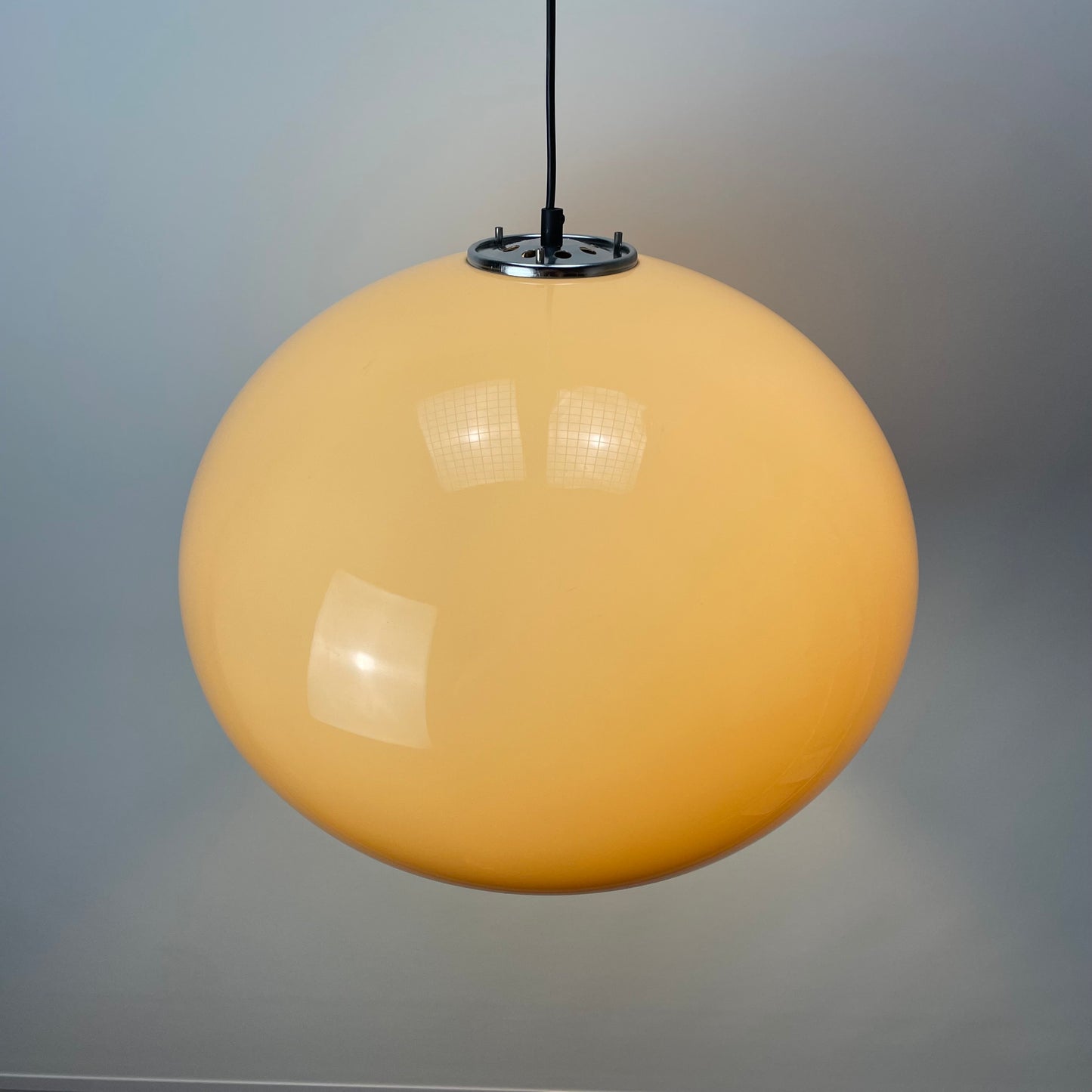 Brown JOLLY pendant lamp by Luigi Massoni for iGuzzini 1970