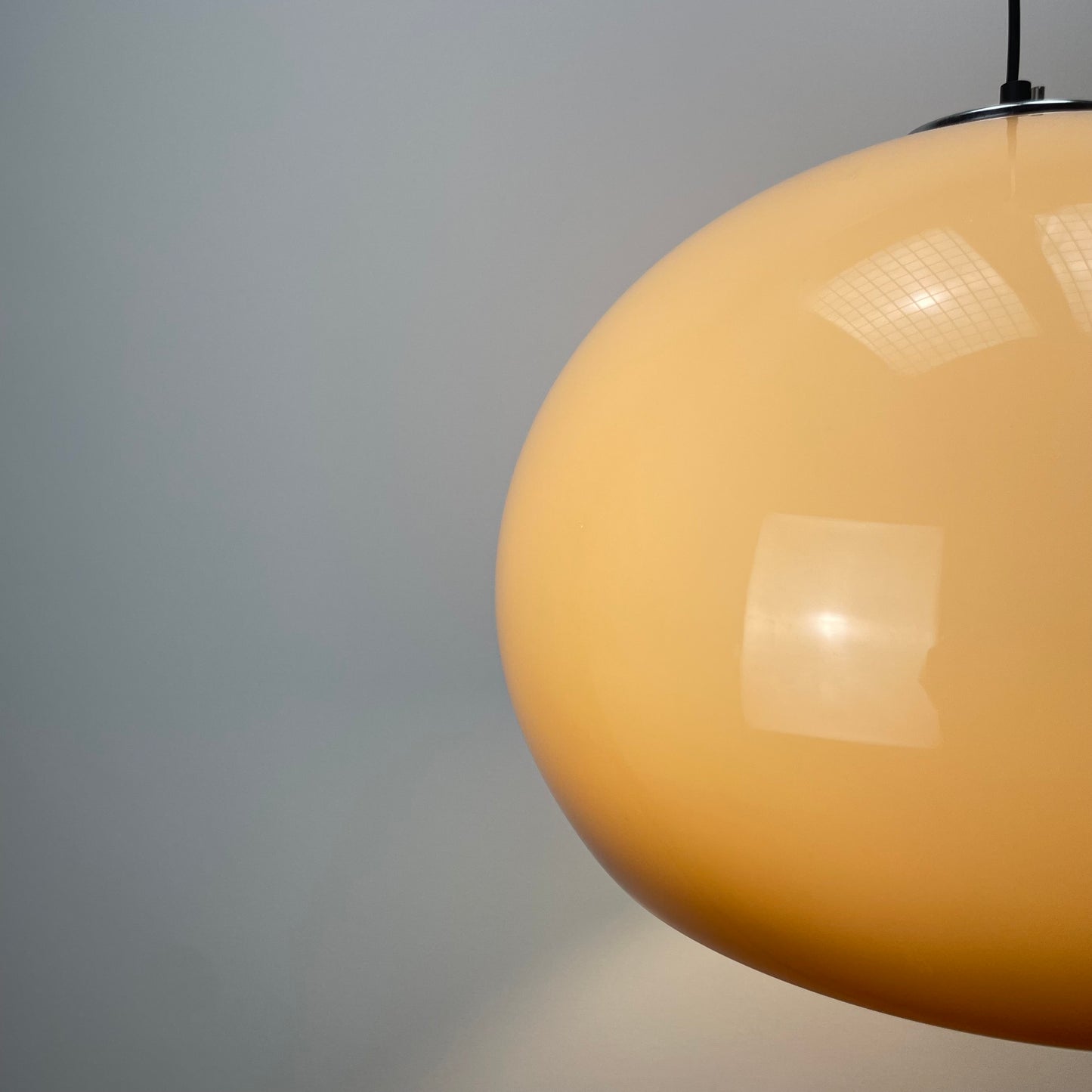 Brown JOLLY pendant lamp by Luigi Massoni for iGuzzini 1970