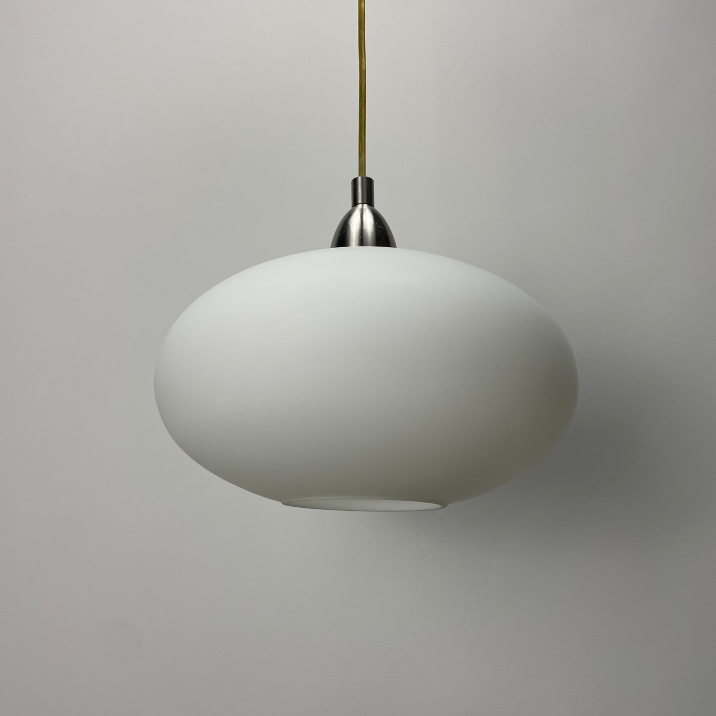 UFO shaped frosted white glass pendant lamp by EGLO Leuchten 1990