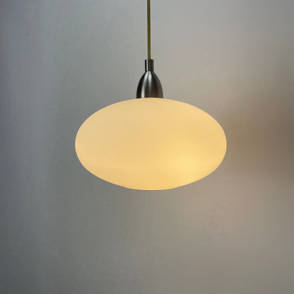 UFO shaped frosted white glass pendant lamp by EGLO Leuchten 1990