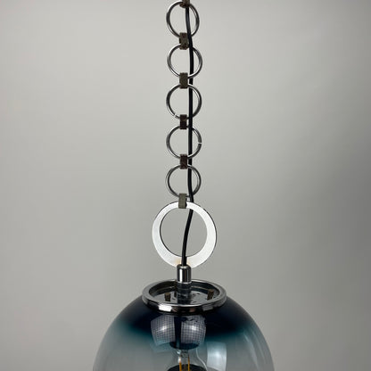 Murano glass pendant light by VETRO Italy 1960