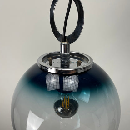 Murano glass pendant light by VETRO Italy 1960