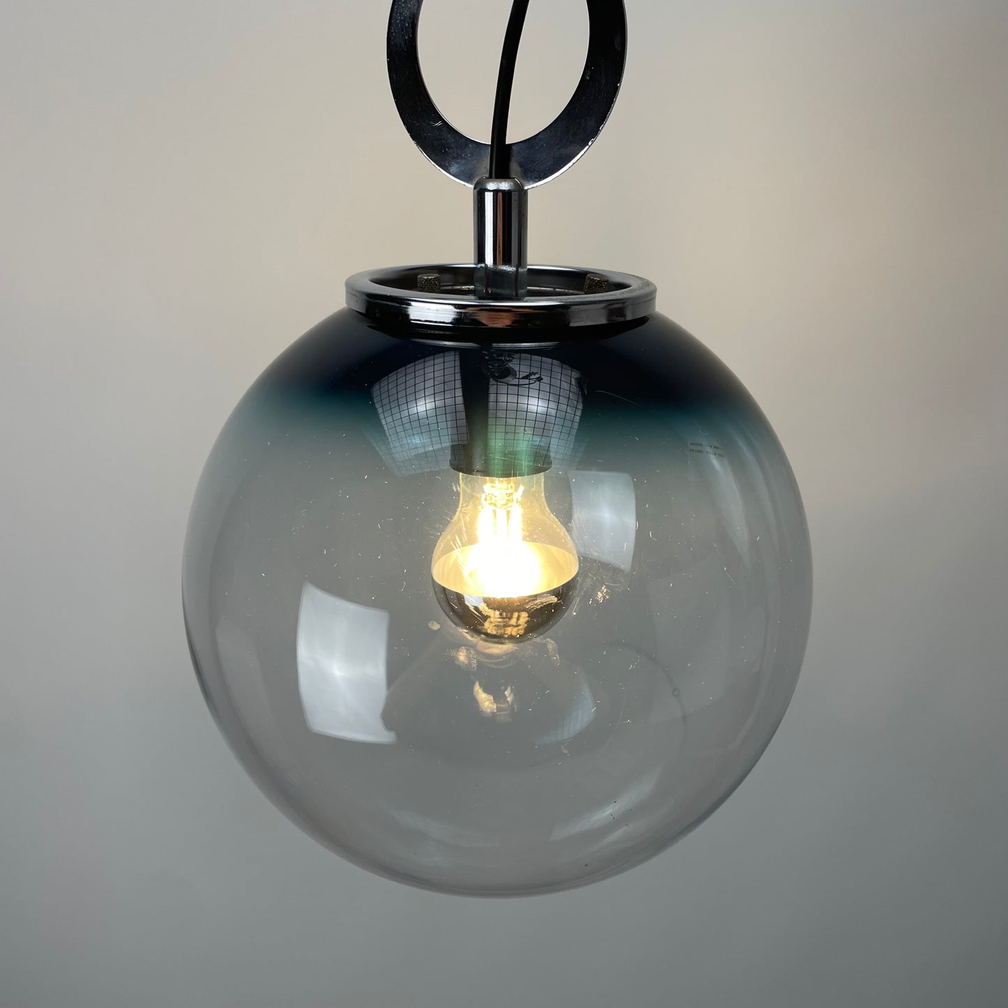 Murano glass pendant light by VETRO Italy 1960