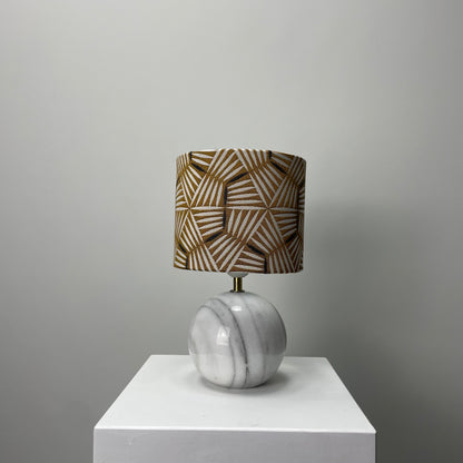 Italian white marble table lamp from the 1960's