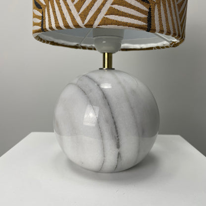 Italian white marble table lamp from the 1960's