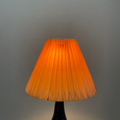 Danish blue ceramic table lamp from 1950