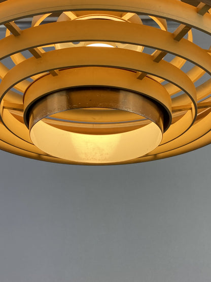 German UFO pendant light made by VEB Metalldrücker Halle from DDR