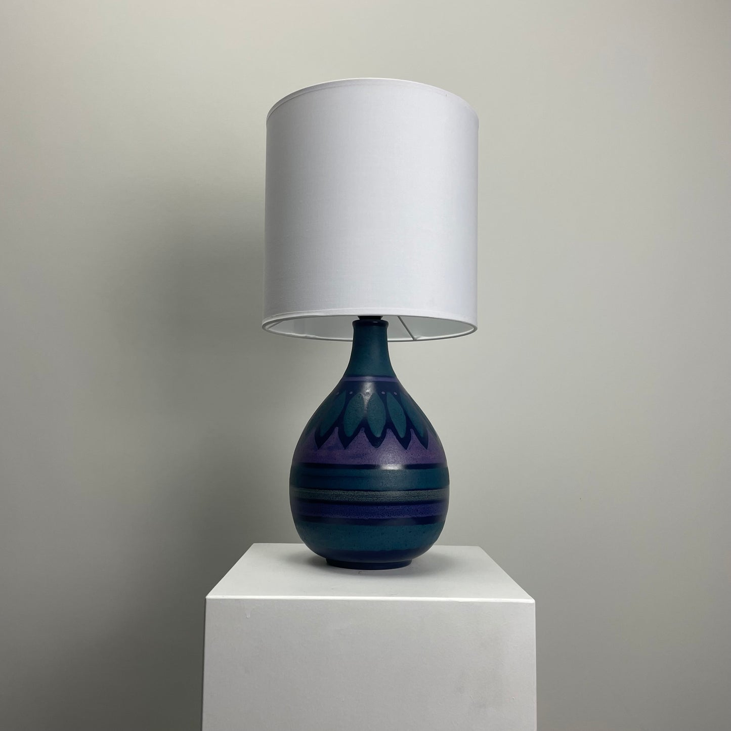 Kupfermühle Keramik table lamp Viola 1960