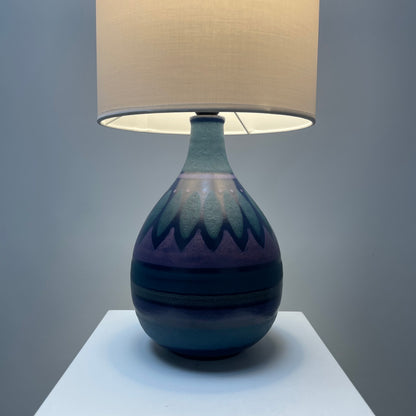 Kupfermühle Keramik table lamp Viola 1960