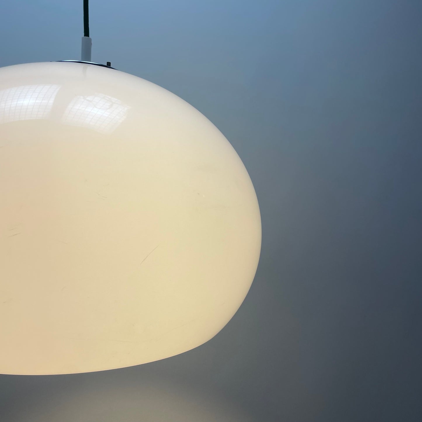 White JOLLY pendant lamp by Luigi Massoni for iGuzzini 1970