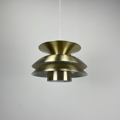 Danish copper UFO pendant light from the 1970s