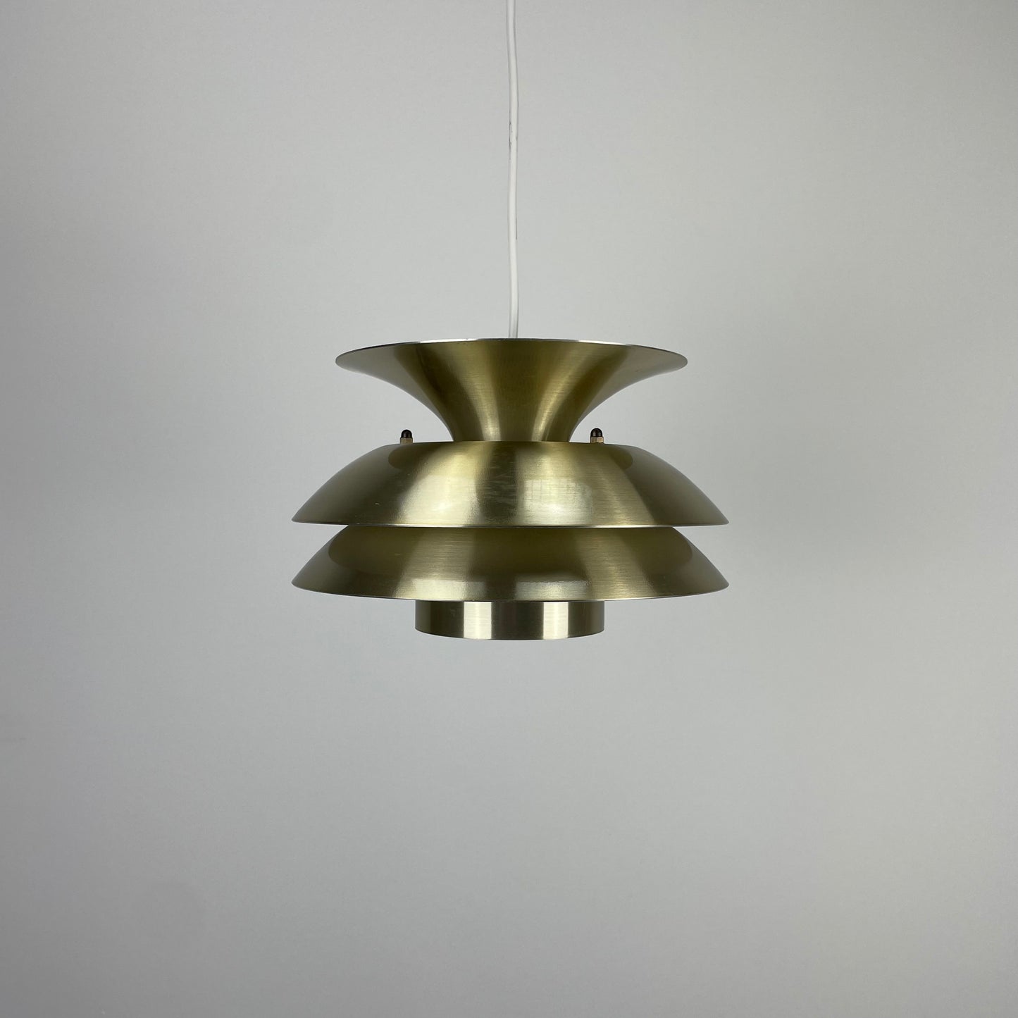 Danish copper UFO pendant light from the 1970s