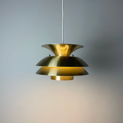 Danish copper UFO pendant light from the 1970s