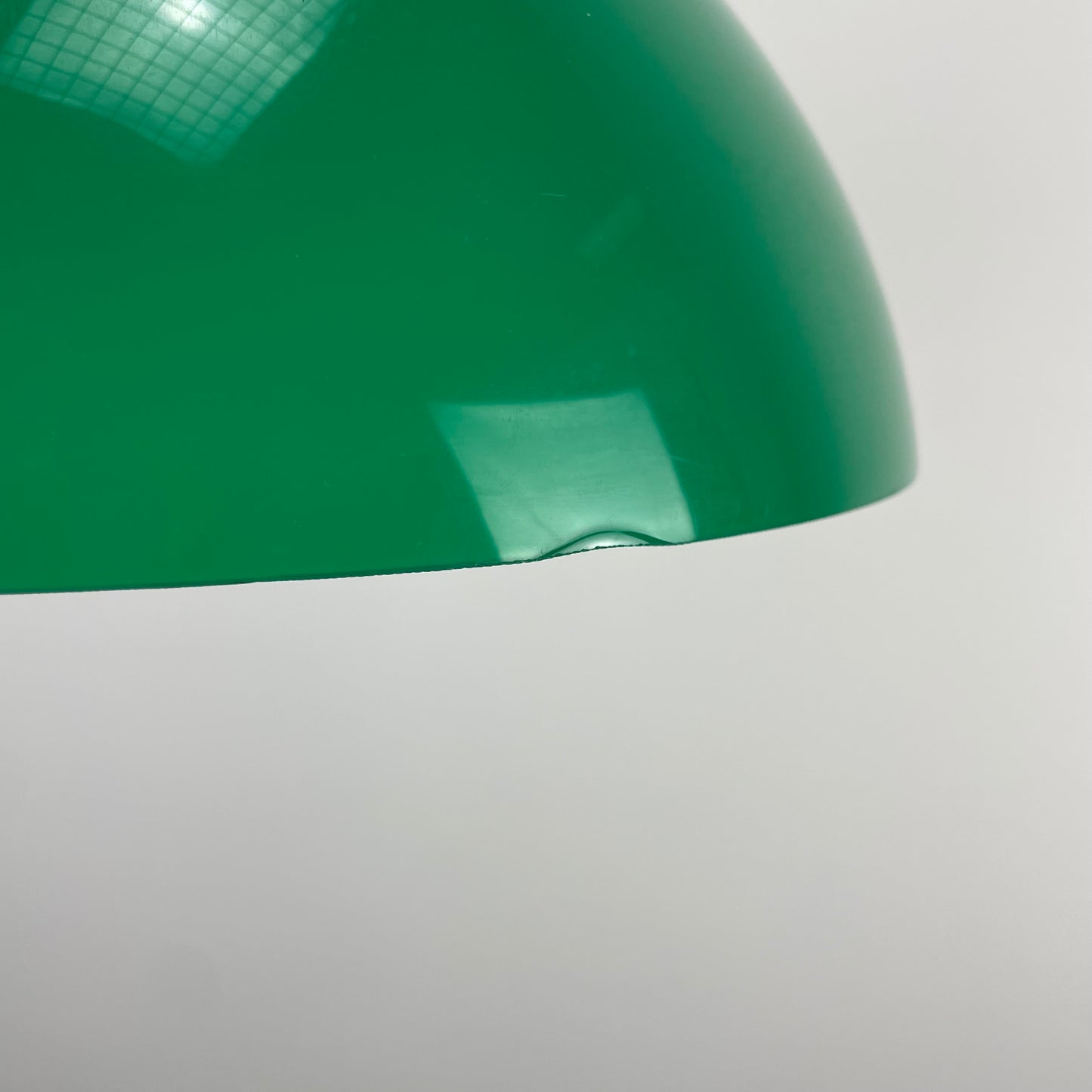 Green mushroom pendant light by Uno & Östen Kristiansson for LUXUS, Sweden 1960