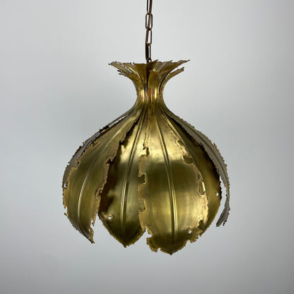 Copper butterfly pendant lamp by Svend Aage Holm Sørensen 1960