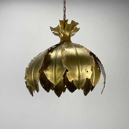 Copper butterfly pendant lamp by Svend Aage Holm Sørensen 1960