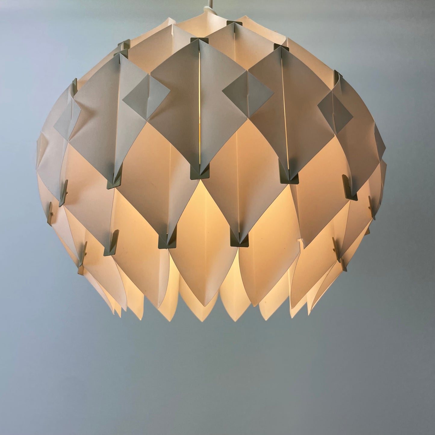 Butterfly pendant lamp by Lars Schioler for Hoyrup 1970