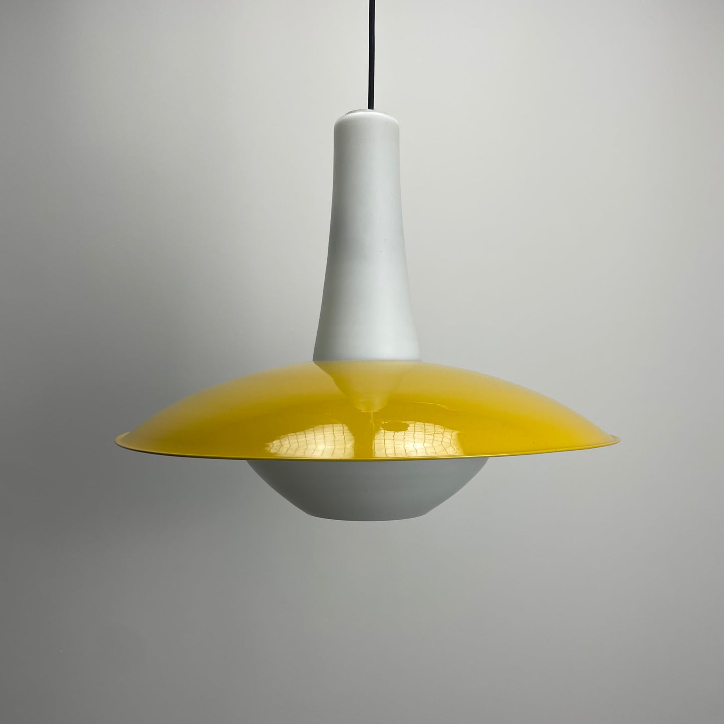 UFO shaped pendant light by Louis Kalff for Philips 1950