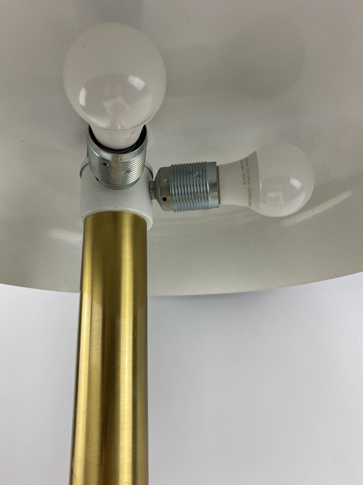 Brown and gold desk lamp 7603 by Heinz F.W. Stahl for Hillebrand 1970